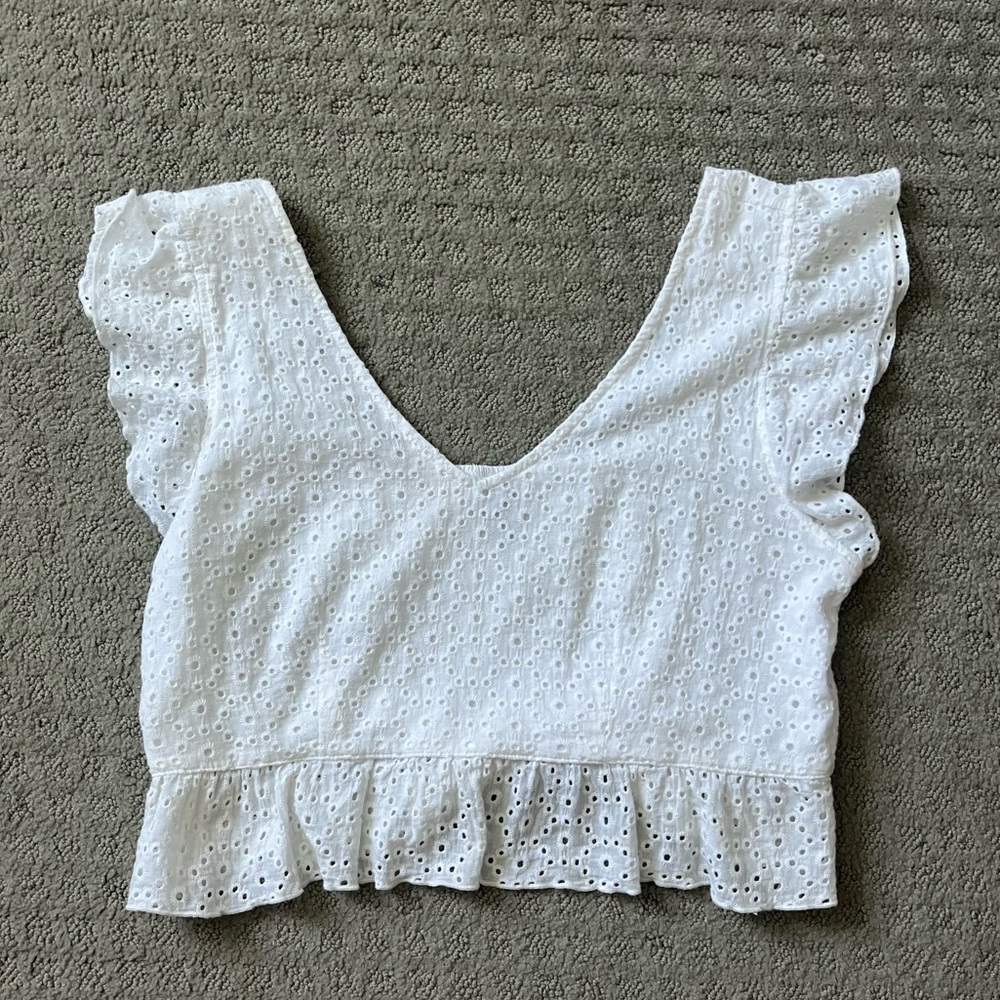 Wild Fable White Crop Top